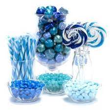 Blue Candy Buffet Ideas Huge Selection Of Assorted Candy Types Colors Containers Perfect For Blue Candy Buffet Baby Boy Shower Baby Shower Decorations