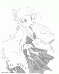 Digital colored version of bleach manga. Bleach Coloring Page Orihime Inoue Coloring Pages Printable Com