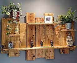 Pallets Wooden Made Shelf Plan Pallet Wall Shelves Pallet Wall Decor Pallet Wall Art