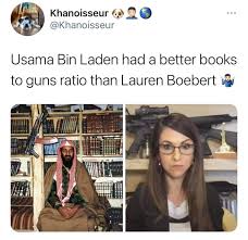 Make your own images with our meme generator or animated gif maker. Bin Laden Is Nite Educated Than Lauren Boebert 9gag