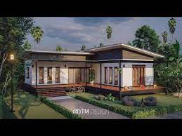 Simple windows were used, along with metal and concrete. 10 Modern L Shaped Houses You Will Admire Floor Plans Budget Estimates Youtube House With Balcony Modern Bungalow House Affordable House Plans