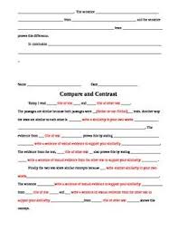 Compare And Contrast Essays Using Text Evidence Text Evidence Compare And Contrast Persuasive Text