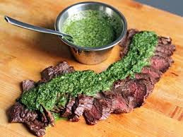 Ted Allen S Grilled Steak With Roasted Jalapeno Chimichurri Recipe Recipe Paleo Recipes Food Recipes