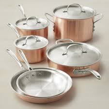 Calphalon Copper 10 Piece Cookware Set Williams Sonoma