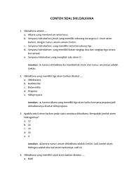 Contoh Soal Essay Tentang Hidrokarbon Dan Jawabannya Guru Paud