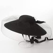 Retro Elegant Net Yarn Wool Blanket Yurt Hat Fashion Show Etsy Veiled Hats Hats Vintage Elegant Hats
