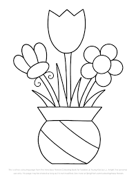 Search through more than 50000 coloring pages. Free Very Easy Flowers Colouring Page L J Knight