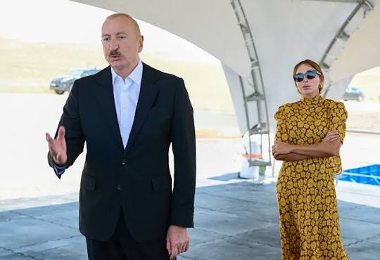 ✓Azərbaycan Respublikası Prezidenti İlham Əliyev və birinci xanım Mehriban  Əliyeva avqustun 11-də Naxçıvan Sənaye Parkının təməlqoyma mərasimində  iştirak ediblər. ✓President of the Republic of Azerbaijan Ilham Aliyev and  First Lady Mehriban Aliyeva