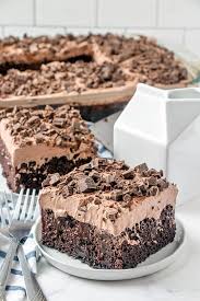 Fill shot glasses or mini plastic containers with pudding and refrigerate until ready to serve. Death By Chocolate Poke Cake Love Bakes Good Cakes