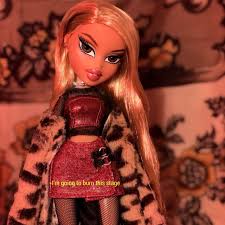 Bratz were so bomb my gosh b e a t bratz doll makeup. Image About Aesthetic In By Honey On We Heart It Black Bratz Doll Brat Doll Bratz Girls