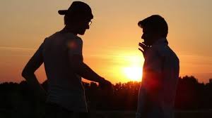 Picture of two best friends men looking at each other and showing unity of. Two Young Male Best Friends Stock Footage Video 100 Royalty Free 4399043 Shutterstock