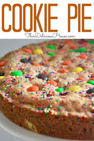 Loaded Cookie Pie With M M S And Sprinkles This Delicious House Recipe Cookie Pie Easy Cookies Savoury Cake