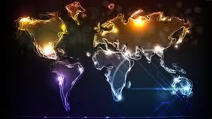 World Map Wallpaper Our Choice World Map Neon Lights World Map Wallpaper Digital Wallpaper 3840x2160 Wallpaper