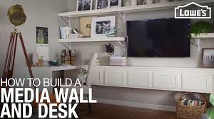 I got a big project to build. How To Build A Media Wall And Desk