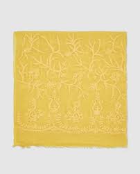 Download pastel pattern with plants and flowers for free. Roberto Verino Women S Pastel Yellow Floral Embroidery Foulard Roberto Verino Fashion El Corte Ingles