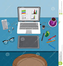 Home Office And Remote Work Stock Vector Illustration Of