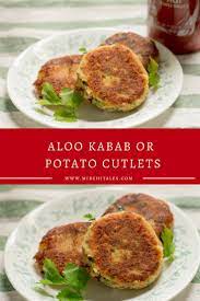 Aloo Kabab Or Potato Cutlets Aloo Cutlets Mirchitales Recipe Potato Cutlets Vegetarian Recipes Salmon Patties Recipe
