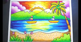 Gambar pemandangan yang indah dan mudah digambar gambar pemandangan alam yang indah dan mudah digambar gambar pemandanga pemandangan cat air pemandangan gambar Contoh Gambar Pemandangan Alam Yang Mudah Digambar Dizeen Art Drawings For Kids Nature Art Drawings Crayon Drawings