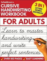 These are great for keeping around the classroom or study room at home. Cursive Handwriting Workbook For Adults Scholdeners 9781913357641