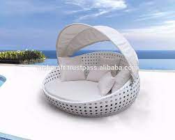 Adjustable backrest and canopy. see allitem description. Resin Wicker Rattan Round Daybed With Canopy Patio Sunbed With Canopy Outdoor Furniture Sun Lounger Buy Wicker Round Sun Lounger With Canopy Round Daybed With Curtain Round Chaise Lounge With Canopy Product