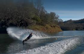 I have never skied in December 💙🥶 I'm 61 and trying not to let the old  woman in. Thanks to hubby for wetsuit. It was a wonderful day! (Water was  54 degrees