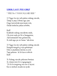 Lirik Lagu Rudang Kegeluhen