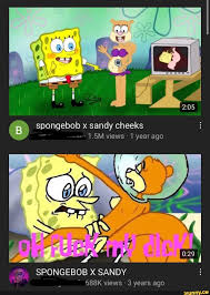 An Pe Spongebob X Sandy Cheeks 1 5m Views Om Views 1 Year Ago Spongebob X Sandy 588k Views 3 Years Ago