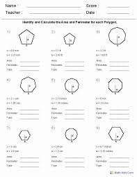 Area Of Regular Polygons Worksheet New Area Regular Polygons Worksheet In 2020 Geometry Worksheets Perimeter Worksheets Area And Perimeter Worksheets