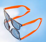 Custom Two Tone Plastic Sunglasses