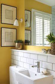 Yellow brings more brightness in your bathroom and yellow can look stunning when painted perfectly. Small Bathroom Ideas Bathroom Design Small Yellow Bathrooms Small Bathroom Layout