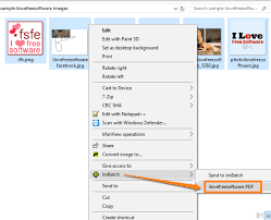 Up to 100mb total file size per conversion. Convert Images To Pdf Using Right Click Menu With These 2 Software