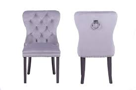 Check out our velvet dining chair selection for the very best in unique or custom, handmade pieces from our dining chairs shops. Ps Global Set Of 2 Velvet Dining Chairs Deep Button With Chrome Knocker And Studs Chrome Studded Easy Assembly Hand Made Plush Velvet Light Grey Buy Online In Aruba At Aruba Desertcart Com Productid