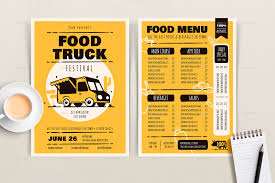 Use this psd freebie for any commercial purpose. Food Truck Festival Menu Template By Messenj4h Graphicriver