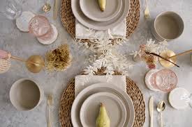 The arrangement for a single diner is called a place setting. Autumn Boho Glam Table Setting In Pink And Taupe Swoon Worthy