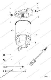 mercury outboard water separating fuel filter kit with wif