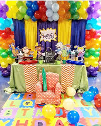 Party Features L Party Ideas On Instagram Round 4 Rugrats Birth 1st Birthday Party Themes Baby Shower Party Themes First Birthday Party Themes