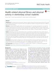 pdf health related physical fitness and physical activity