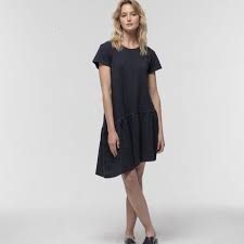 Asymmetrical Drop Waist Dress In Black Shop Essential Casual Wear And Basics For Women Dresses Maxi Dress With Sleeves Boho Dress