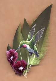 Birds Of A Feather Song Painted Hummer With Images Feather Painting Birds Painting Feather Art