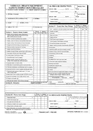 File in safety compliance folder for minimum five (5) years. Optional Form 296 Vehicle Heavy Equipment Safety Inspection Checklist Printable Pdf Download