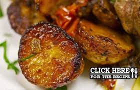 Portuguese Roast Potatoes With Tomatoes Recipe Recipe Tomato Recipes Portuguese Recipes Recipes