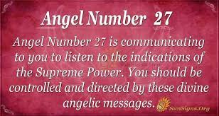 Angel Number 27 Angel Numbers Angel Number Meanings Number 27