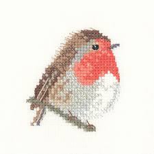 Cross stitch kit anchor gyr falcon mike langman 13 x 15.6 bird of prey. Heritage Crafts Little Friends Robin Cross Stitch Kit Ebay Cross Stitch Bird Cross Stitch Christmas Cross Stitch