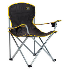 Quik Chair Black Heavy Duty Chair 158334ds The Home Depot Camping Chairs Folding Camping Chairs Heavy Duty Chairs