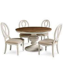 Furniture Sag Harbor Round Dining Furniture 5 Pc Set Expandable Round Dining Pedestal Table 4 Side Chairs Reviews Furniture Macy S In 2020 Dining Room Sets Round Dining Room Round Dining