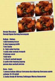 See more of ayam goreng rempah anjung serai on facebook. Ayam Goreng Berempah Cooking Recipes Malay Food Chicken Recipes