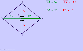 Now, let's check how does finding angles of a right triangle work: Rhombus Its Properties Shape Diagonals Sides And Area Formula