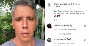 What is this message about? Marcio Garcia Diz Que Pai Esta Internado Em Estado Grave Com Covid 19 Nsc Total