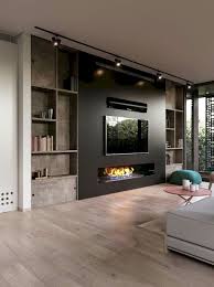75 Cozy Modern Farmhouse Living Room Decor Ideas Structhome Com Living Room Design Modern Living Room With Fireplace Living Room Tv Wall
