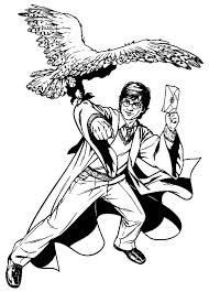 Harry Potter Send A Letter Using Hedwig Coloring Page Netart Harry Potter Coloring Pages Harry Potter Colors Coloring Pages
